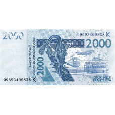 P716Kh Senegal - 2000 Francs Year 2009